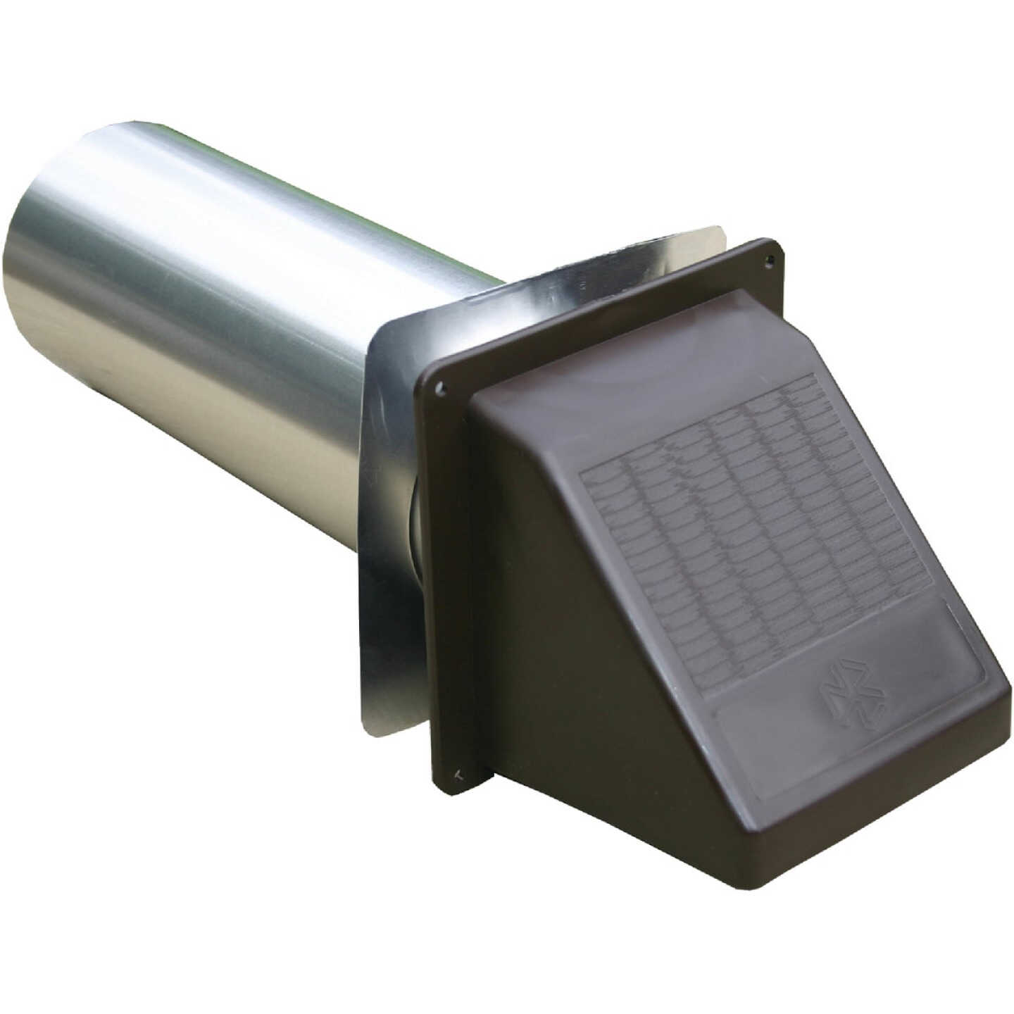 Builder's Best 4 In. Brown Plastic Wide Mouth Dryer Vent Hood Image 1