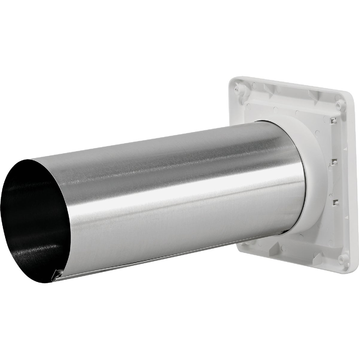 Lambro 4 In. White Plastic Exhaust Wall Louvered Vent Image 8
