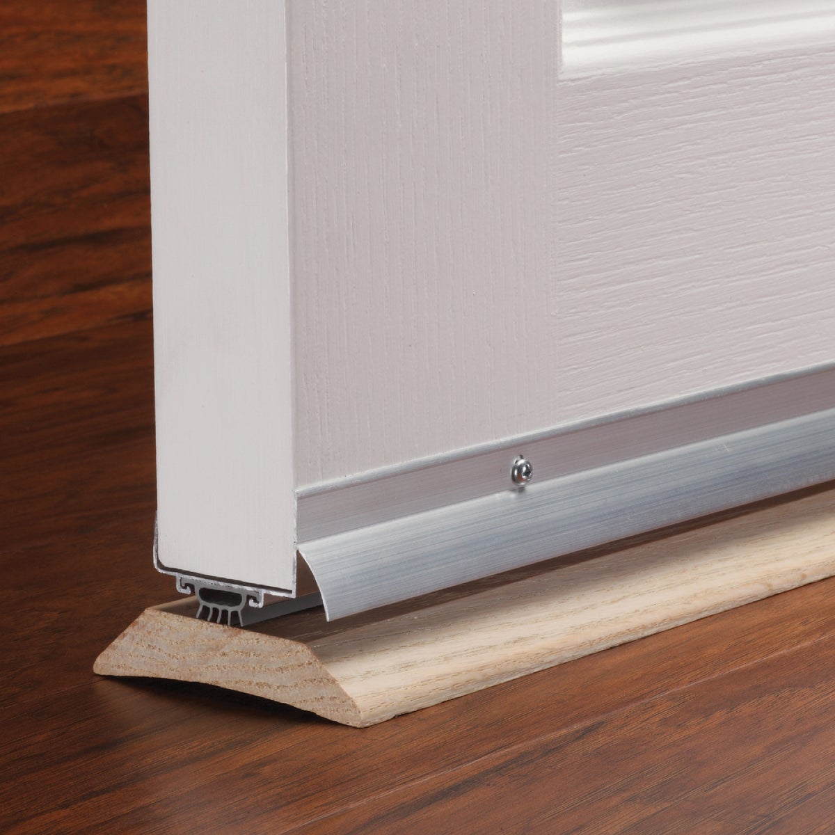 M-D Building Products 2.25 In. W. x 1.375 In. H. x 36 In. L. Aluminum Silver Door Bottom Image 3