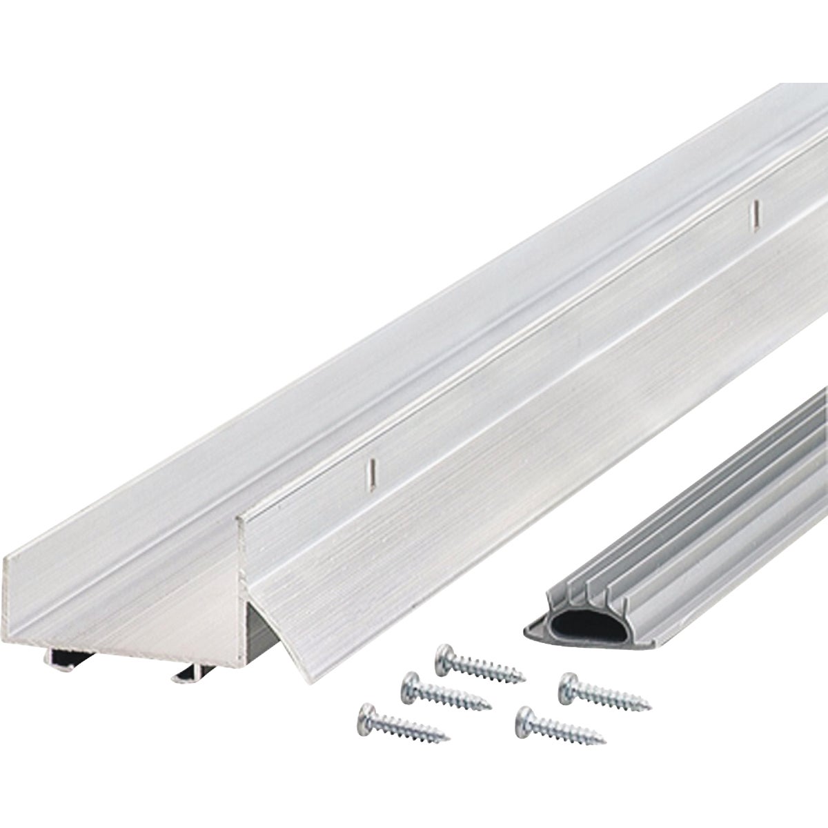 M-D Building Products 2.25 In. W. x 1.375 In. H. x 36 In. L. Aluminum Silver Door Bottom Image 7