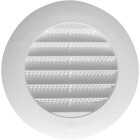 Builders Best 4 In. White Plastic Round Eave & Soffit Vent Image 1