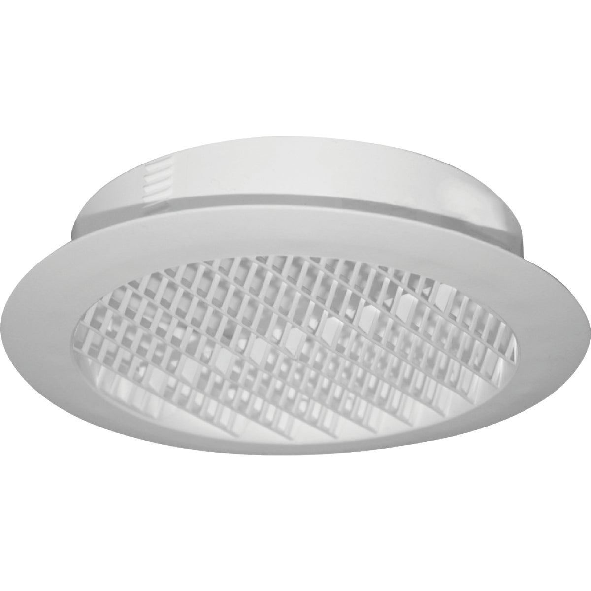 Builders Best 6 In. White Plastic Round Eave & Soffit Vent Image 2