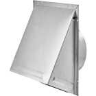 Lambro 8 In. Aluminum Exhaust Wall Hood Vent Image 1