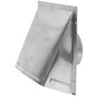 Lambro 6 In. Aluminum Exhaust Wall Hood Vent Image 1