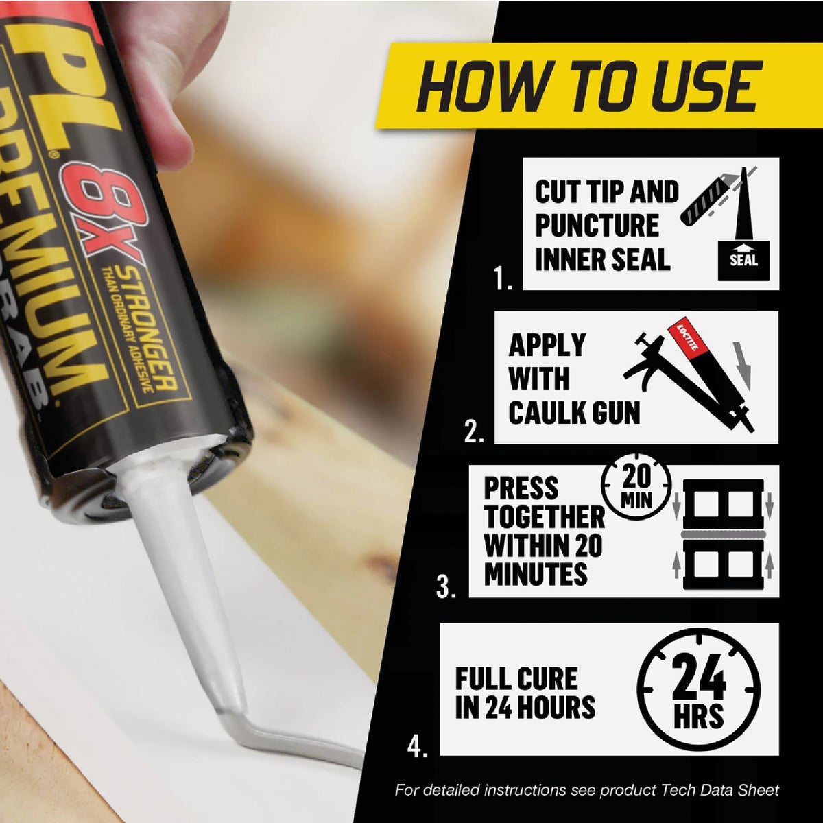 LOCTITE PL Premium 10 Oz. Fast Grab Construction Adhesive Image 4