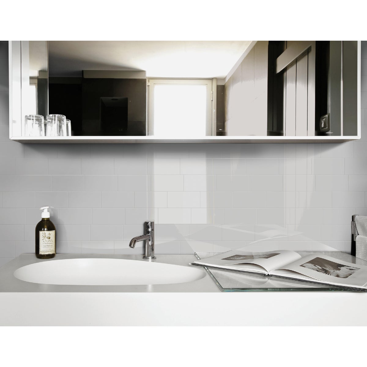 Emser Catch 3 In. x 6 In. Glossy Gray Ceramic Wall Tile (16.59 Sq. Ft./Case)