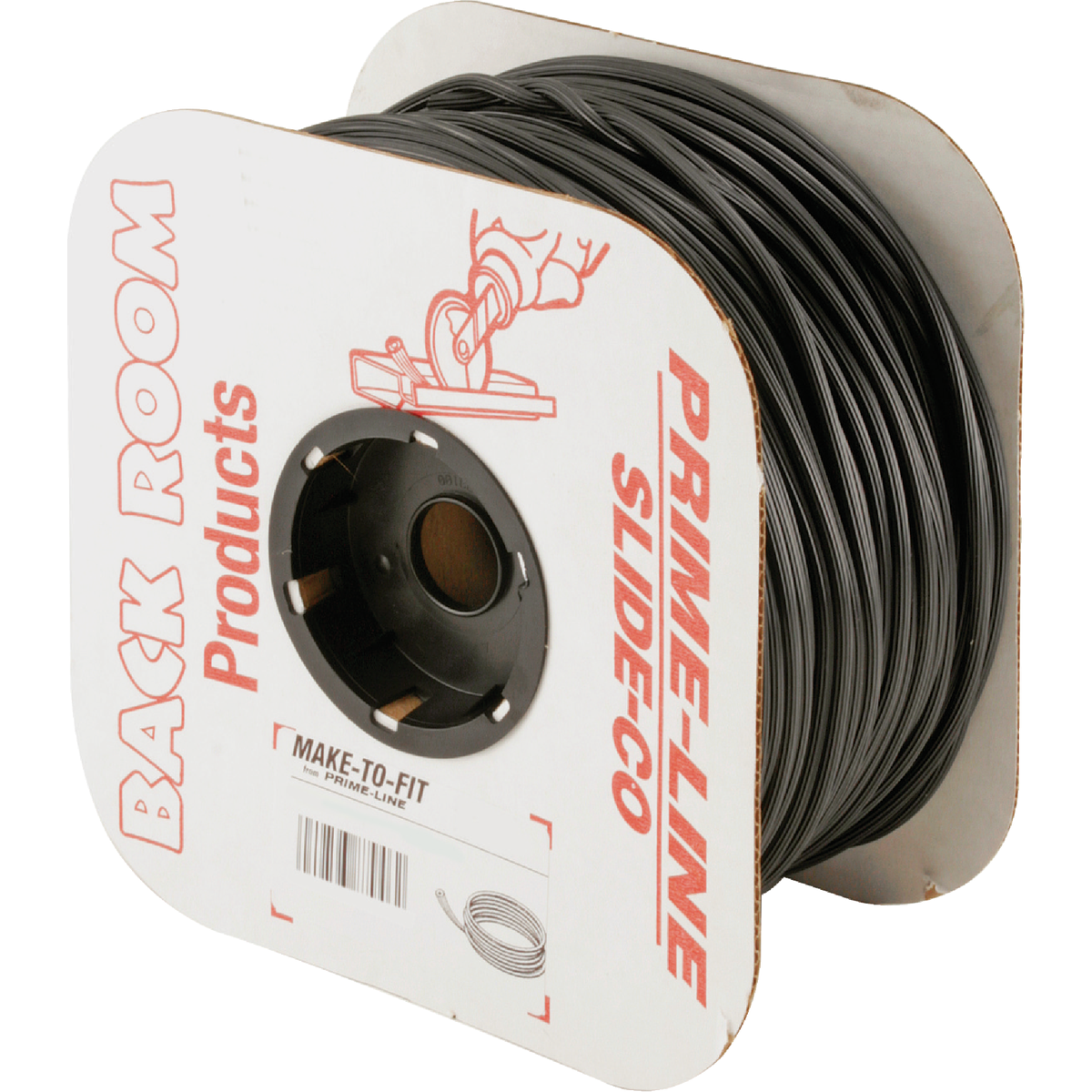 Prime-Line 0.155 In. Dia. x 500 Ft. L. Black Vinyl Screen Retainer Spline Image 1