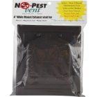 No-Pest 4 In. Brown Plastic Wide Mount Dryer Vent Hood Image 2