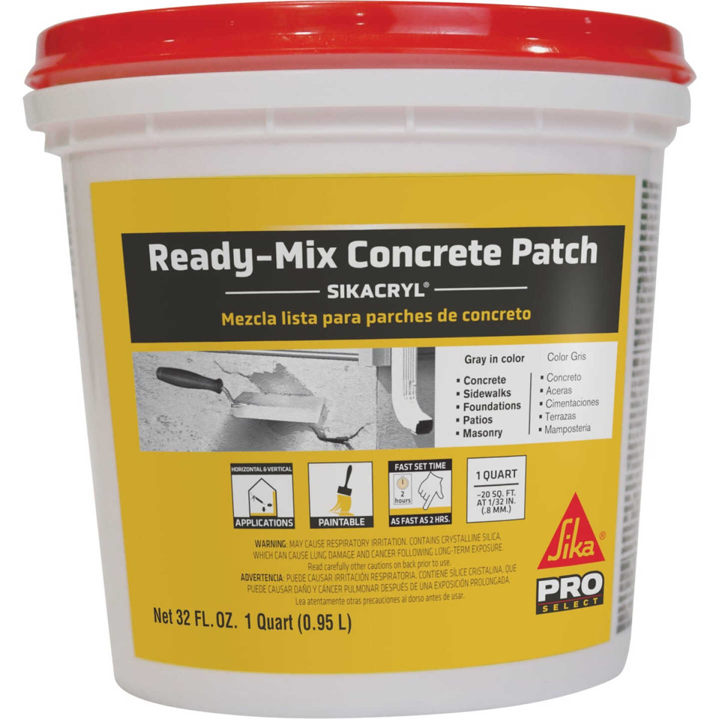 Sika 1 Qt. Ready-Mix Gray Concrete Patch Image 1