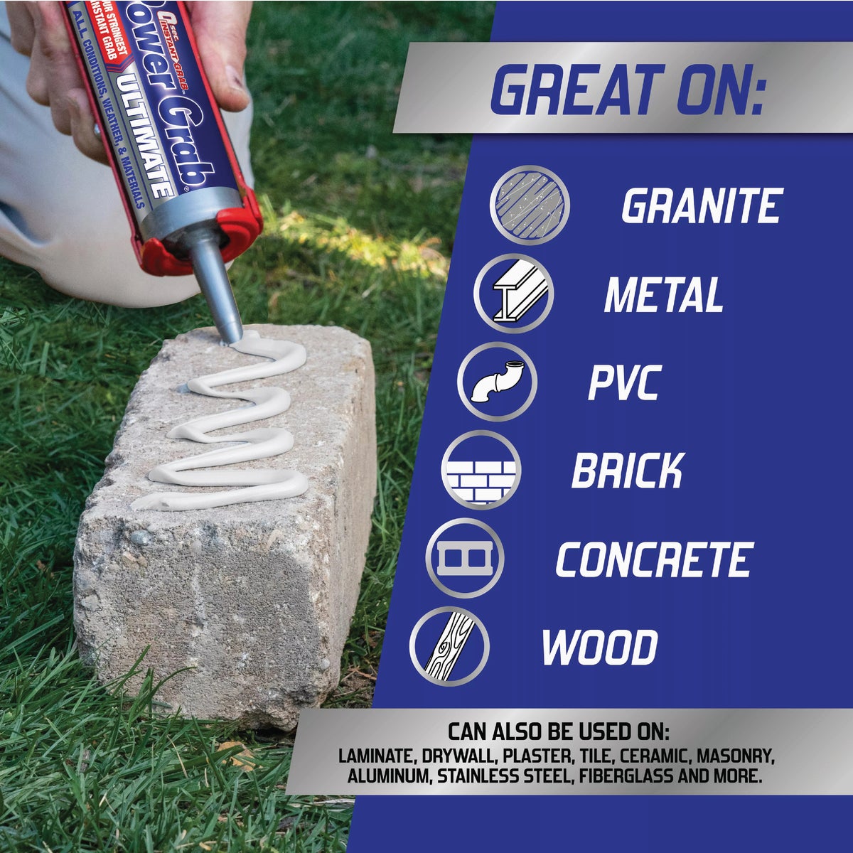 LOCTITE Power Grab 9 Oz. White Ultimate Construction Adhesive Image 2