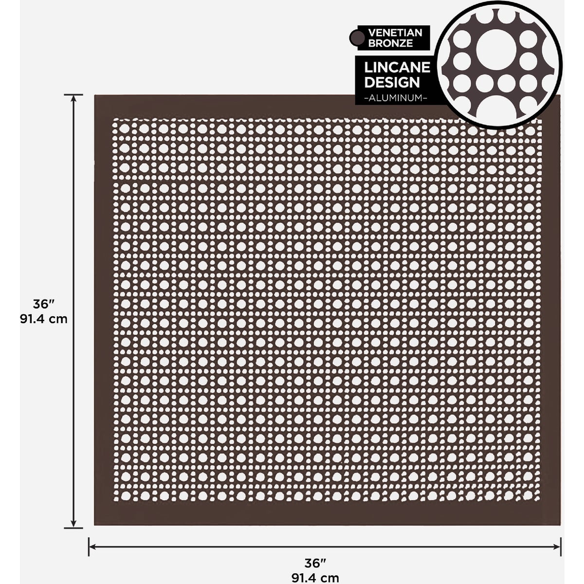 M-D Building Products 36 In. x 36 In. x .020 In. Venetian Bronze Aluminum Sheet Lincane Image 2