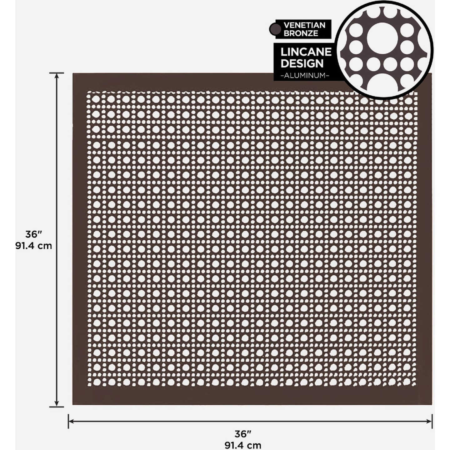 M-D Building Products 36 In. x 36 In. x .020 In. Venetian Bronze Aluminum Sheet Lincane Image 2