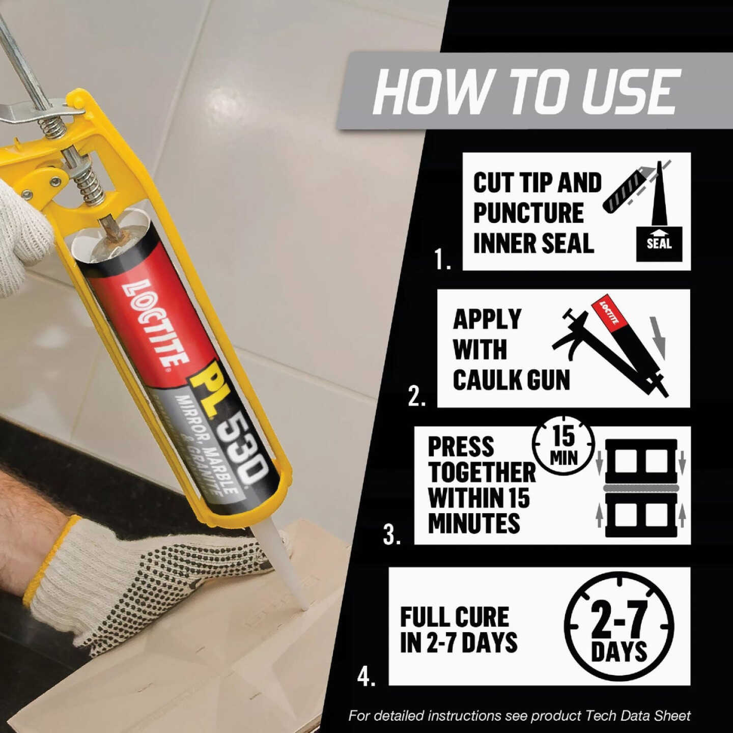 LOCTITE PL 530 10 Oz. Mirror, Marble & Granite Adhesive Image 5