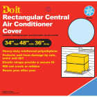 Do it 48 In. x 34 In. x 36 In. Gray Polyethylene 9 mil Rectangular Central Air Conditioner Cover Image 1