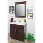 CraftMark CherryVale Shaker Cherry 30 In. W x 34 In. H x 21 In. D Vanity Base without Top, 1 Door/2 Drawer Image 2