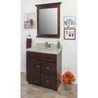 CraftMark CherryVale Shaker Cherry 30 In. W x 34 In. H x 21 In. D Vanity Base without Top, 1 Door/2 Drawer Image 3