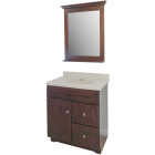 CraftMark CherryVale Shaker Cherry 30 In. W x 34 In. H x 21 In. D Vanity Base without Top, 1 Door/2 Drawer Image 4
