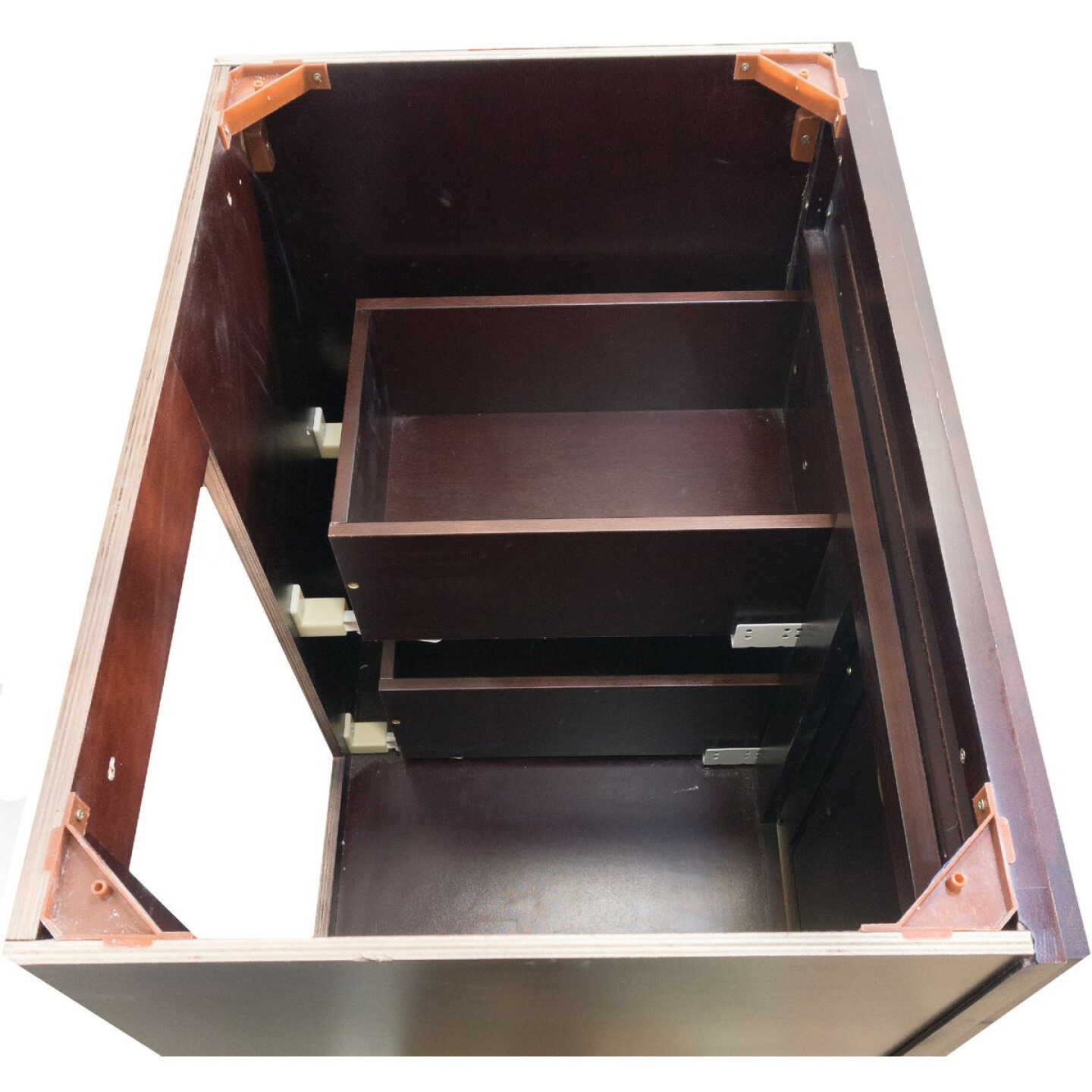 CraftMark CherryVale Shaker Cherry 30 In. W x 34 In. H x 21 In. D Vanity Base without Top, 1 Door/2 Drawer Image 5