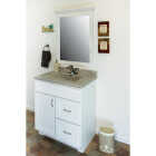 CraftMark Shaker Retreat White 30 In. W x 34 In. H x 21 In. D Vanity Base without Top, 1 Door/2 Drawer Image 4