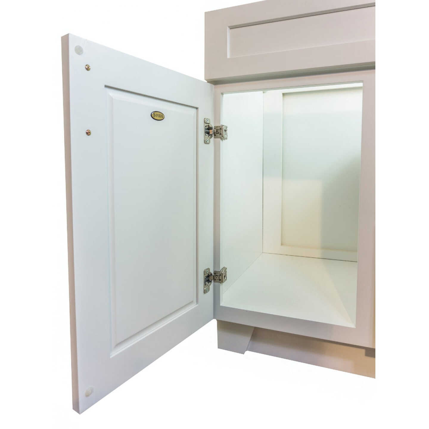 CraftMark Shaker Retreat White 30 In. W x 34 In. H x 21 In. D Vanity Base without Top, 1 Door/2 Drawer Image 9