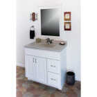 CraftMark Shaker Retreat White 36 In. W x 34 In. H x 21 In. D Vanity Base without Top, 2 Door/2 Drawer Image 2