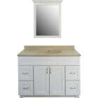 CraftMark Shaker Retreat White 48 In. W x 34 In. H x 21 In. D Vanity Base without Top, 2 Door/4 Drawer Image 2