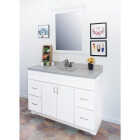 CraftMark Shaker Retreat White 48 In. W x 34 In. H x 21 In. D Vanity Base without Top, 2 Door/4 Drawer Image 3