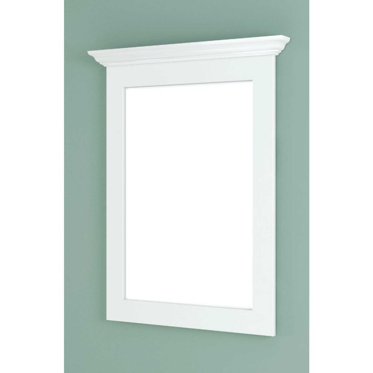 CraftMark Shaker Retreat White 30 In. W x 36 In. H Vanity Mirror Image 2