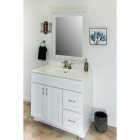 CraftMark Shaker Retreat White 30 In. W x 36 In. H Vanity Mirror Image 5