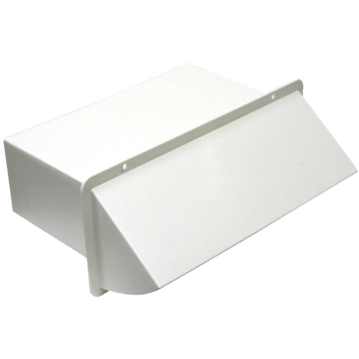 Lambro 3-1/4 In. x 10 In. White Plastic Wall Exhaust Vent Image 1