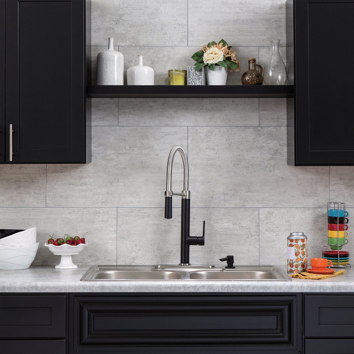 Palisade Wind Gust 25.6 In. x 14.8 In. Waterproof Interlocking Wall Tile (21 Sq. Ft./Case) Image 3