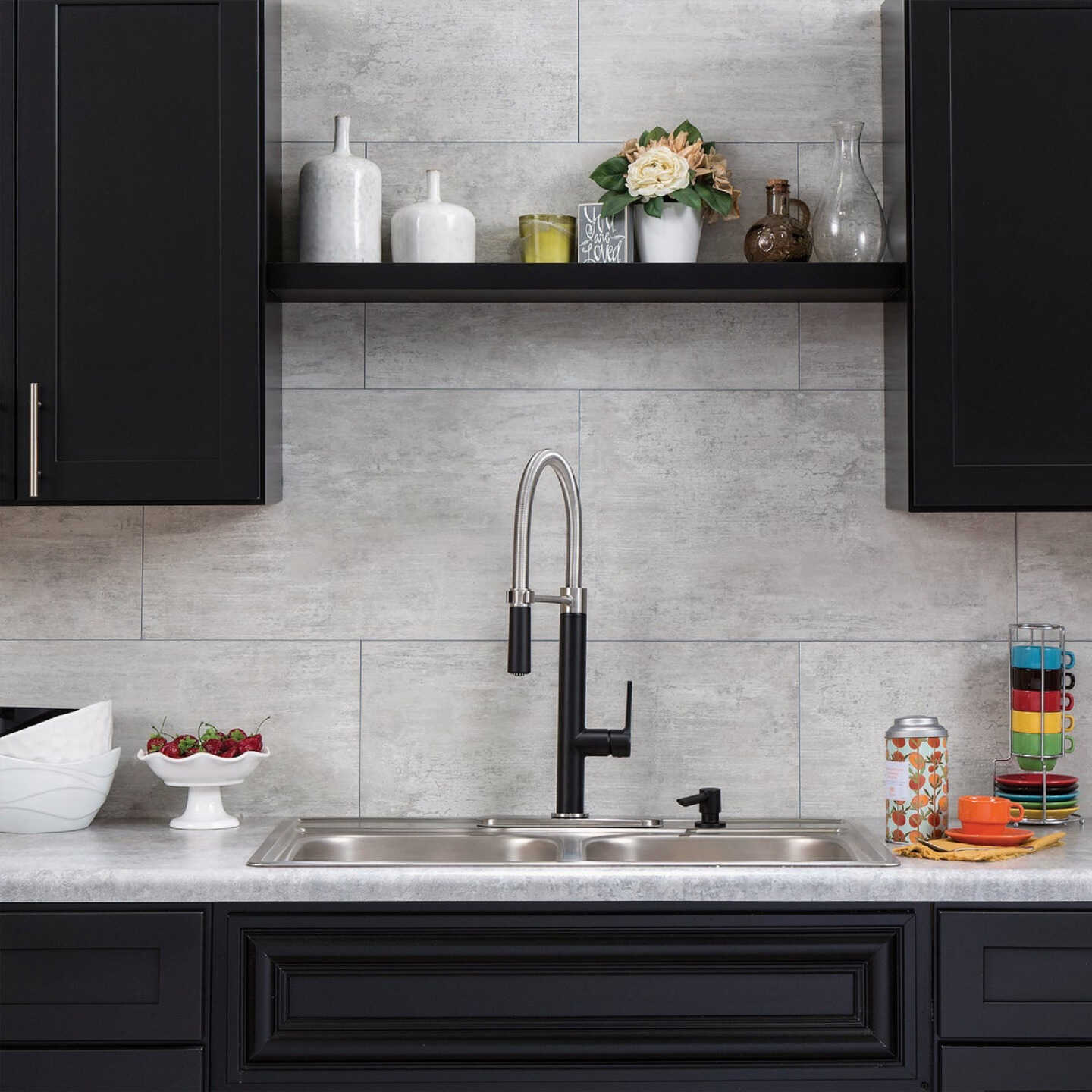 Palisade Wind Gust 25.6 In. x 14.8 In. Waterproof Interlocking Wall Tile (21 Sq. Ft./Case) Image 3