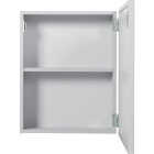 Zenna Home Gray 15 In. W x 19.4 In. H x 4.4 In. D Single Mirror Surface Mount Framed Medicine Cabinet Image 5