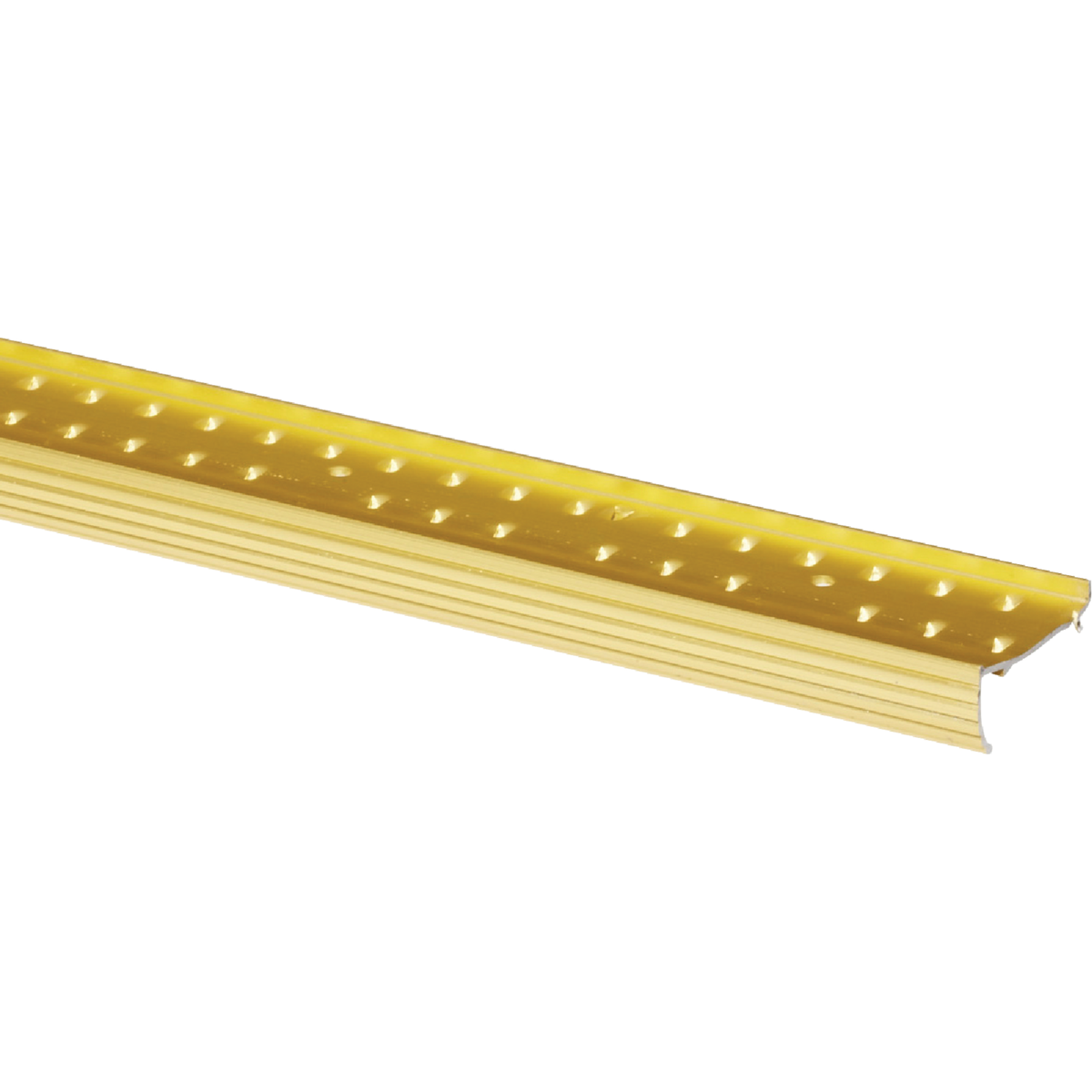 Do it Satin Gold Fluted 1-3/8 In. x 3 Ft. Carpet Clampdown with Teeth
