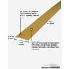M-D Building Products 2 In. X 36 In. Satin Brass Aluminum Carpet Trim with Screw Nails Image 2