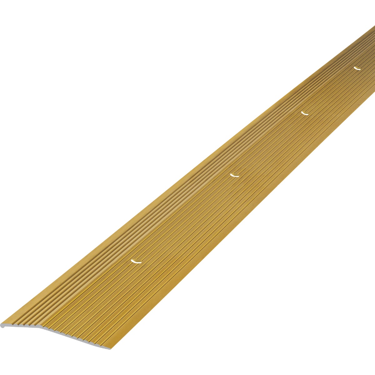 M-D Building Products 2 In. x 36 In. Satin Brass Aluminum Carpet Trim with Screw Nails