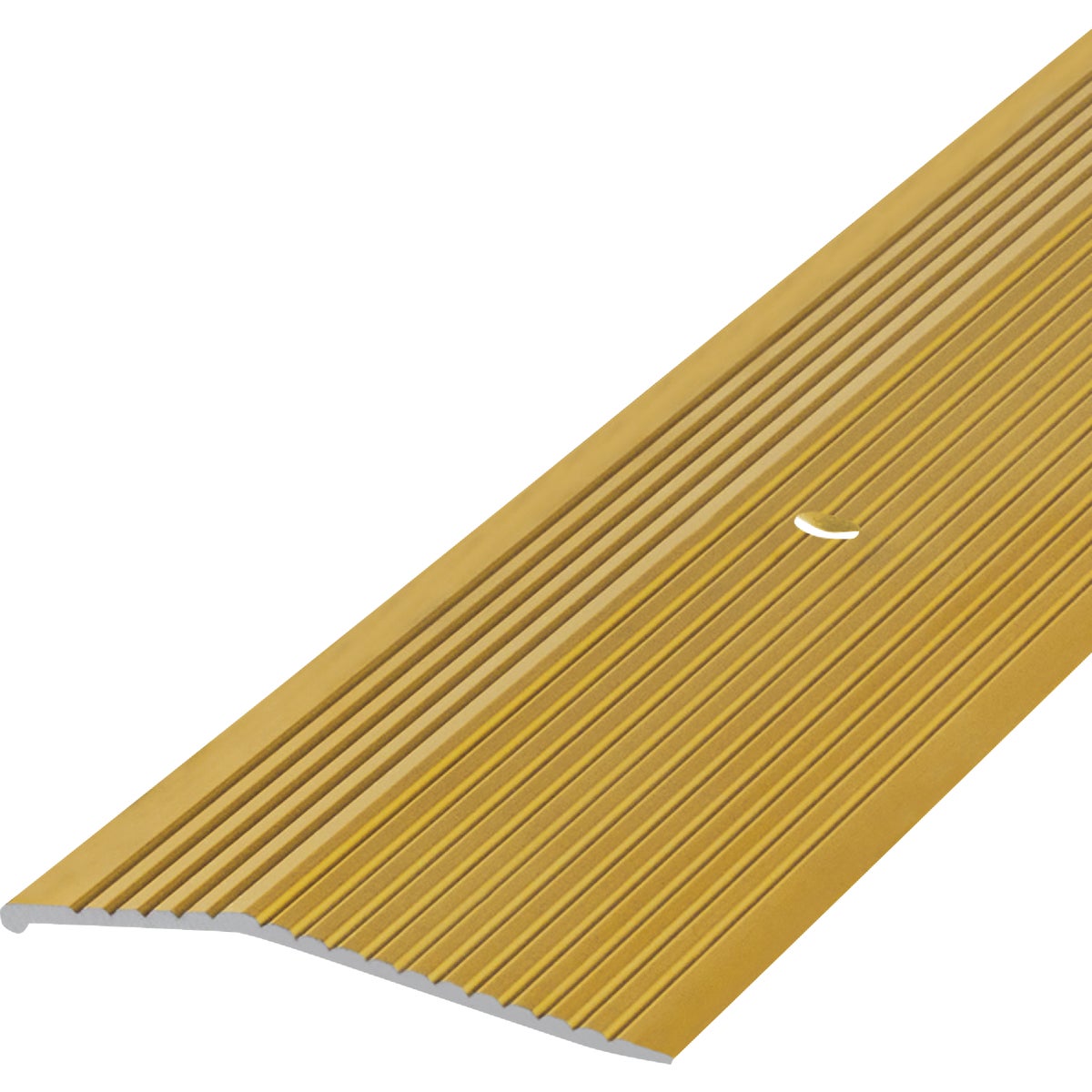 M-D Building Products 2 In. X 72 In. Satin Brass Aluminum Carpet Trim with Screw Nails Image 5
