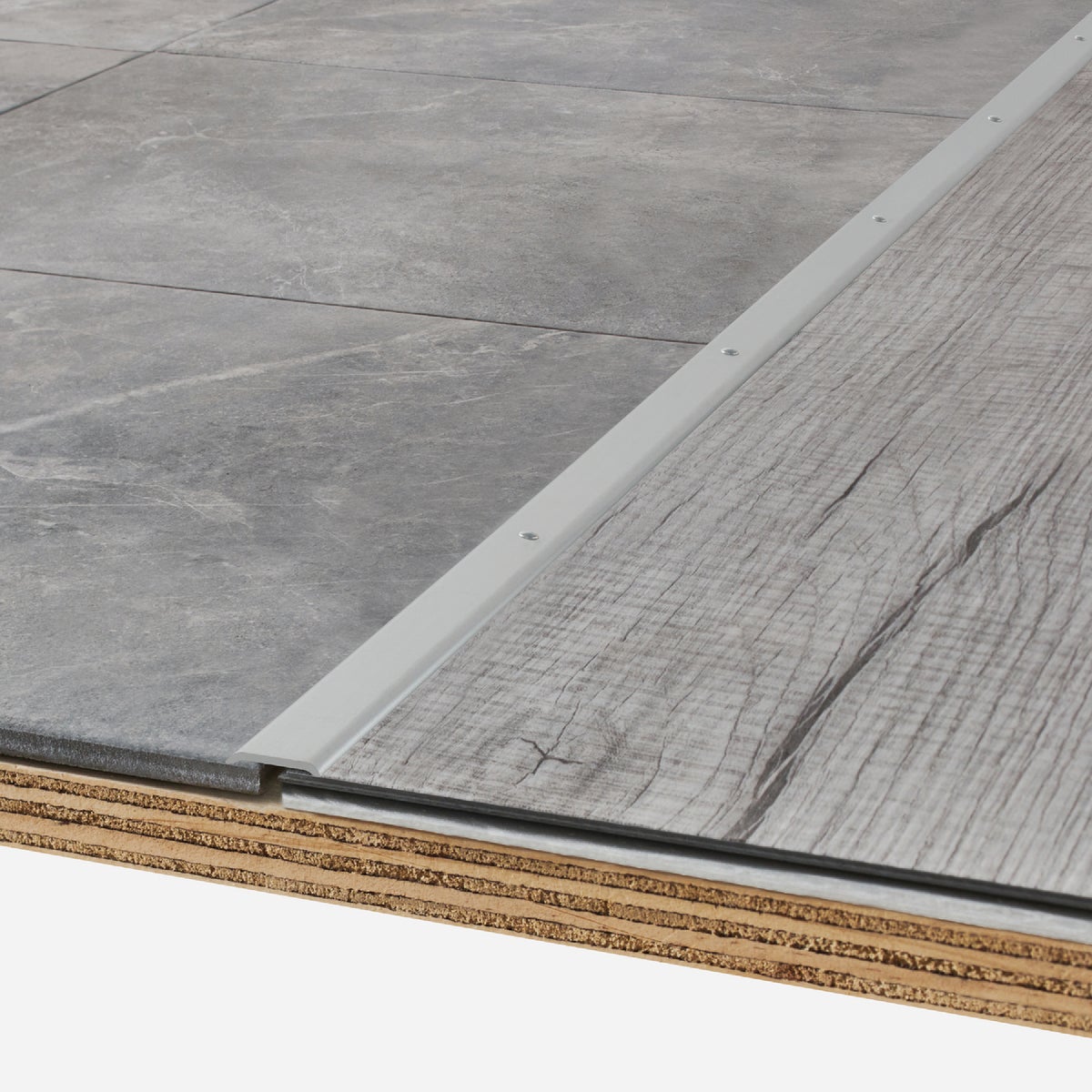 M-D Building Products 3/4 In. x 72 In. Polished Aluminum Seam Binder with Screw Nails Image 2