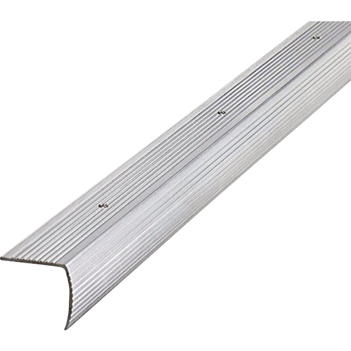 M-D Building Products 1-1/8 In. X 1-1/8 In. X 72 In. Silver Aluminum Stair Edging w/ Screw Nails Image 6