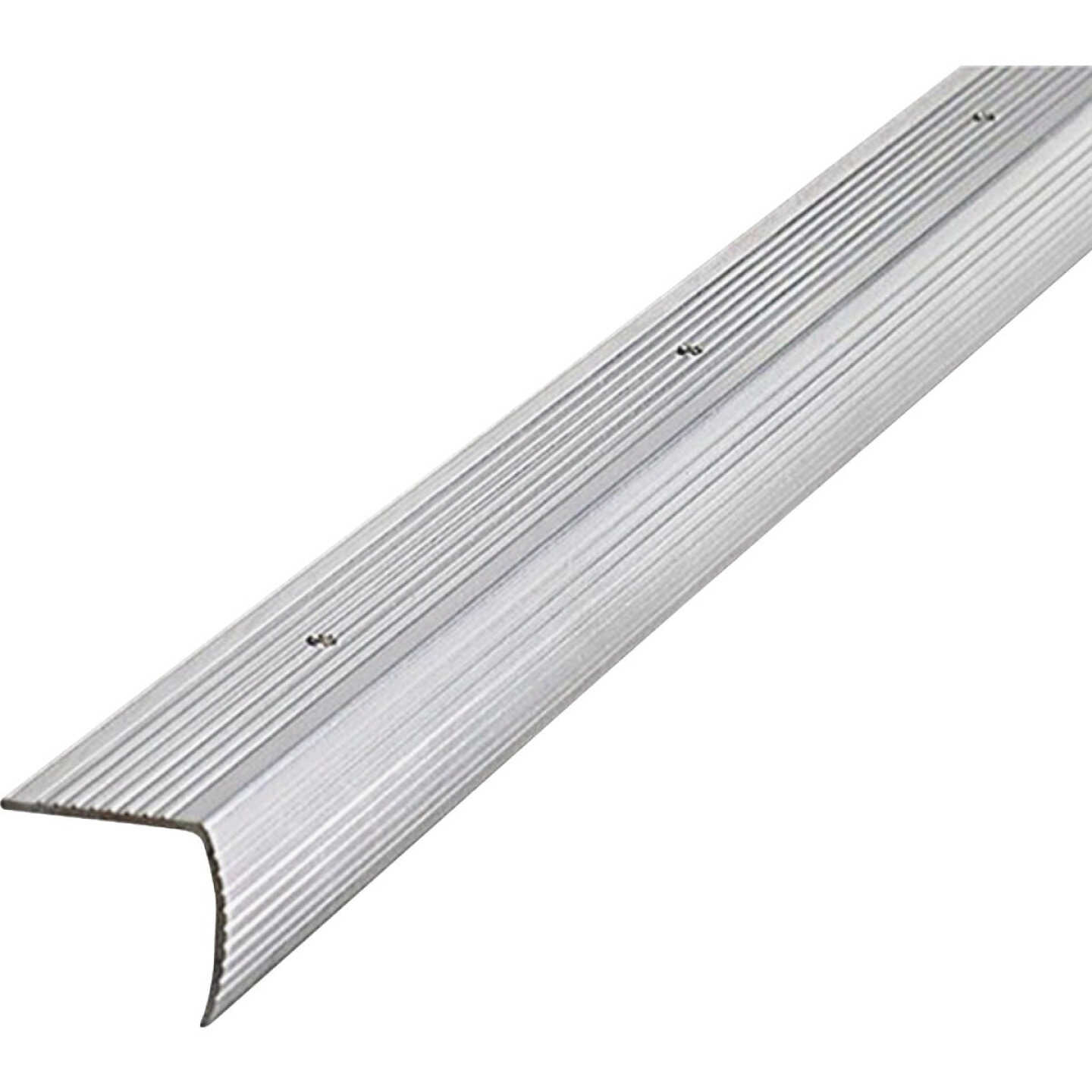 M-D Building Products 1-1/8 In. X 1-1/8 In. X 72 In. Silver Aluminum Stair Edging w/ Screw Nails Image 6