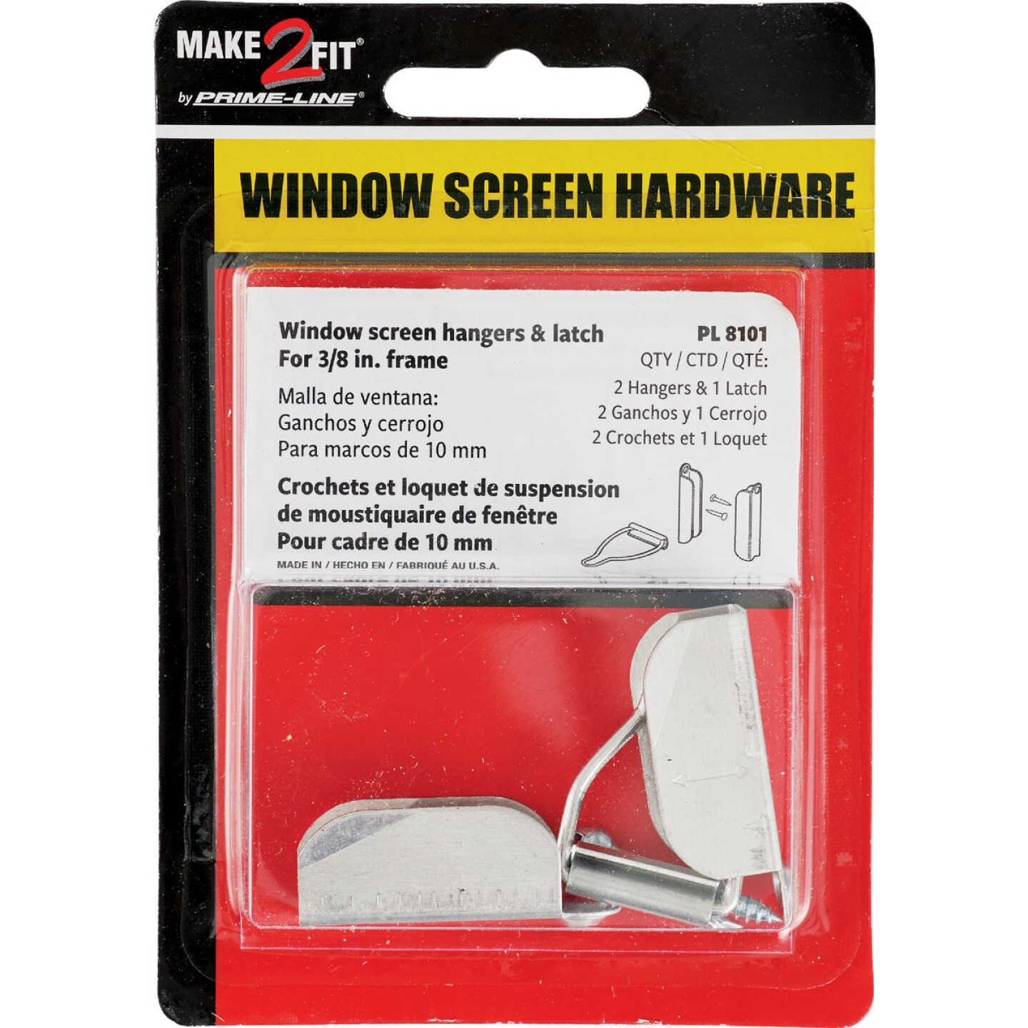 Prime-Line 3/8 In. Mill Hanger & Latch (2-Pack) Image 2