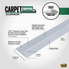 M-D Building Products Silver 1-3/8 In. x 3 Ft. Aluminum Carpet Gripper Image 2