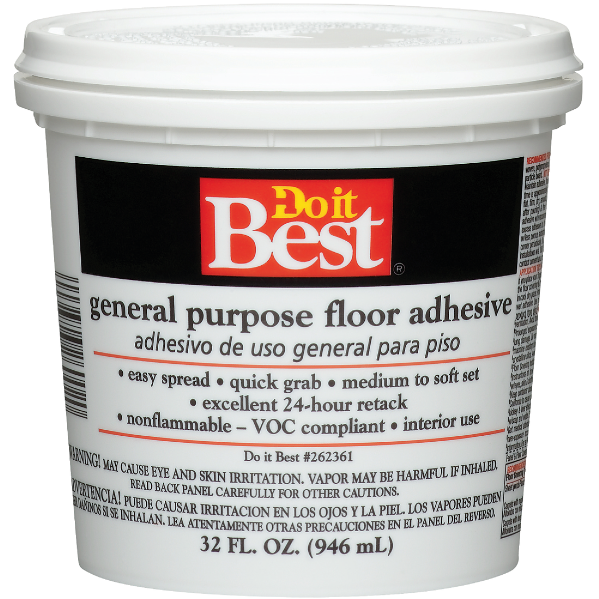 Do it Best General-Purpose Floor Adhesive, 1 Qt.