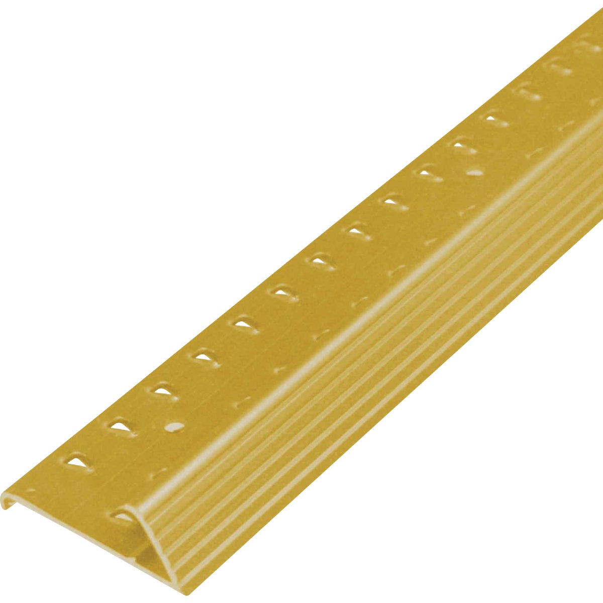 M-D Building Products Satin Brass 1-3/8 In. x 6 Ft. Aluminum Carpet Gripper