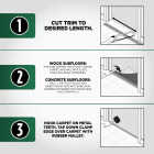 M-D Building Products Satin Brass 1-3/8 In. x 6 Ft. Aluminum Carpet Gripper Image 6
