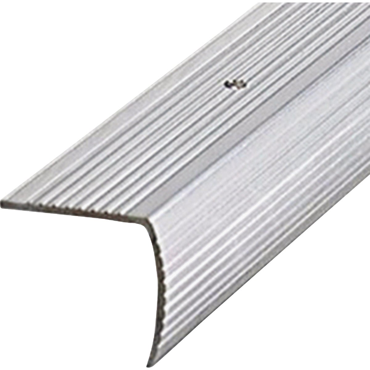 M-D Building Products 1-1/8 In. X 1-1/8 In. X 36 In. Silver Aluminum Stair Edging w/ Screw Nails Image 7