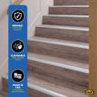 M-D Building Products 1-1/8 In. X 1-1/8 In. X 36 In. Silver Aluminum Stair Edging with Screw Nails Image 5