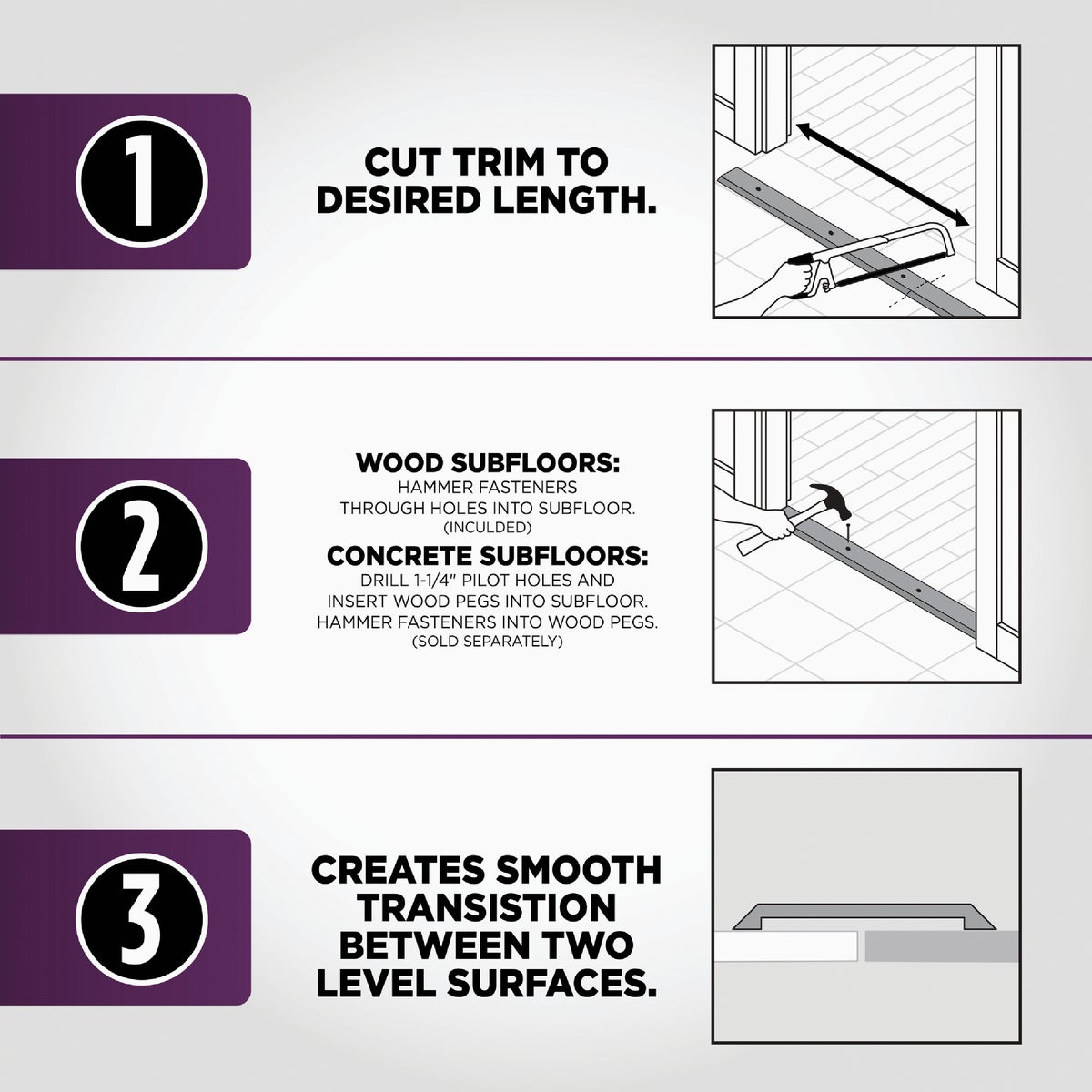 M-D Building Products 1-1/4 In. x 36 In. Silver Aluminum Seam Binder with Screw Nails Image 5