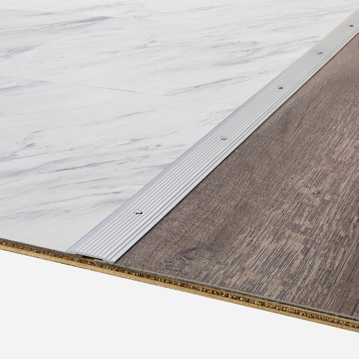 M-D Building Products 1-1/4 In. x 36 In. Silver Aluminum Seam Binder with Screw Nails Image 3