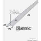 M-D Building Products 1-1/4 In. x 72 In. Silver Aluminum Seam Binder with Screw Nails Image 2